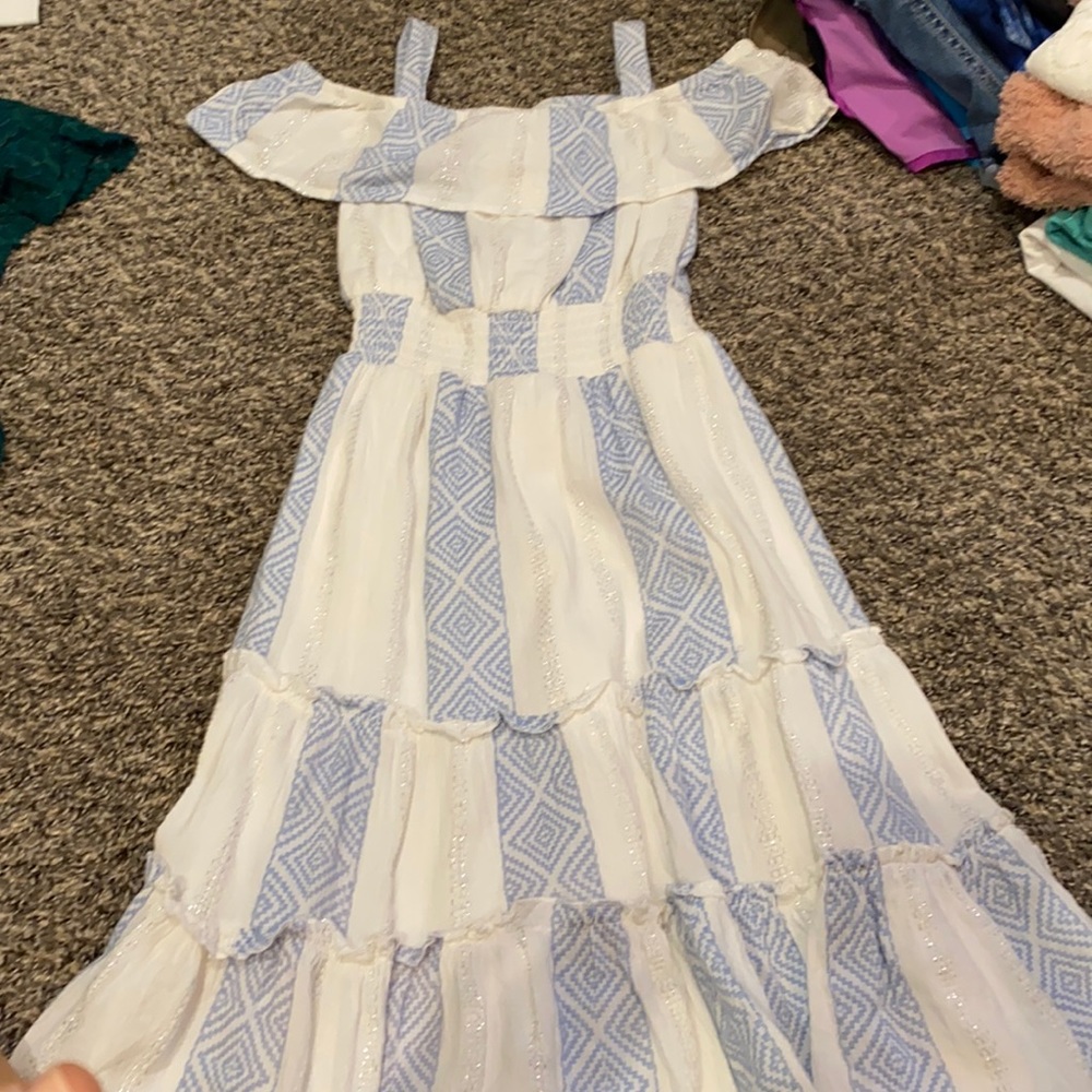 Justice off shoulder dress. Sz 7 NWOT
